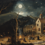 Italian witchcraft rural scene